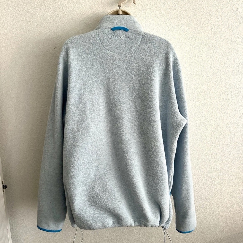Outdoor Voices Women's Light Blue Fleece Jacket mid weight Sz XL winter warm - Picture 4 of 9